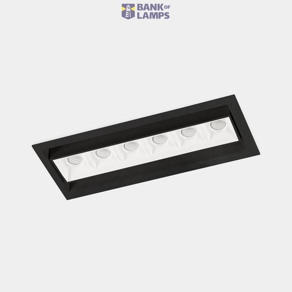 Downlight Bento Adjustable 6 LEDS 12.2W LED warm-white 3000K CRI 90 48º Black IP23 802lm image 1