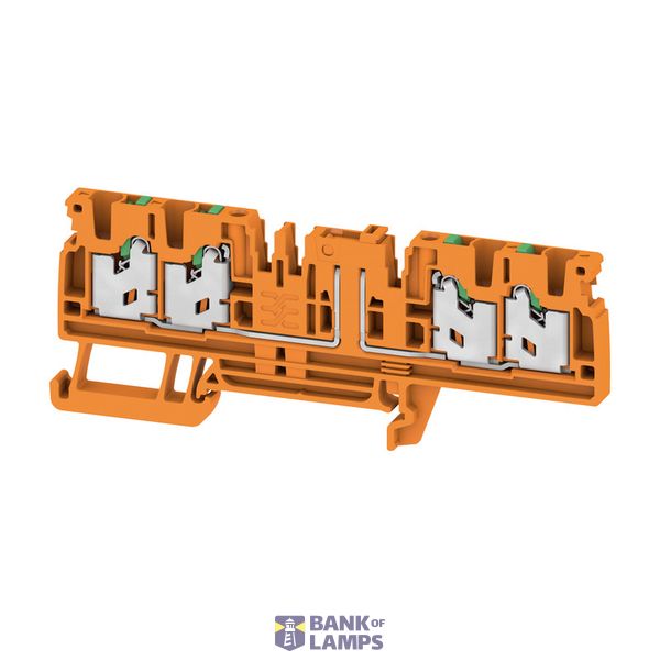 Test-disconnect terminal, SNAP IN, orange, 2.5 mm², 20 A, 500 V, Numbe image 1