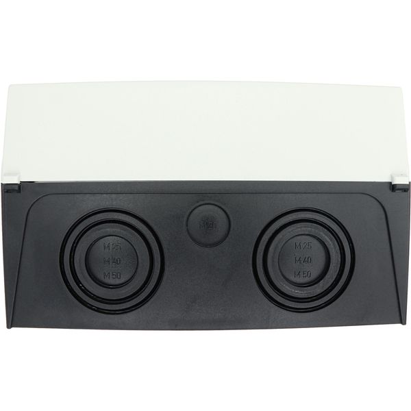 P3-100/I5/SVB-SW Main switch, P3, 100 A, surface mounting, 3 pole, STOP function, With black rotary handle and locking ring, Lockable in the 0 (Off) position image 63