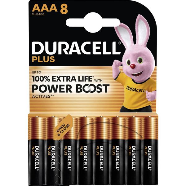 DURACELL Plus MN2400 LR03 AAA BL8 image 1