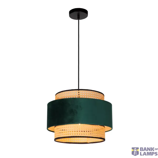 Lucide JAVOR - Pendant light - Ø 38 cm - 1xE27 - Green image 1