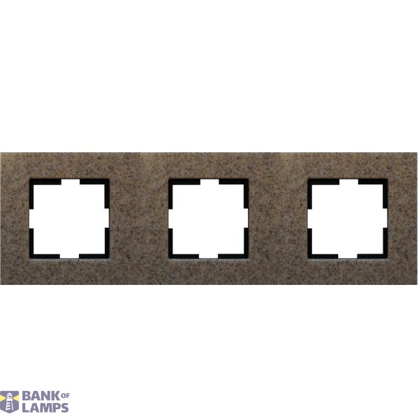 Novella Accessory Corian - Sandstone Three Gang Frame image 1