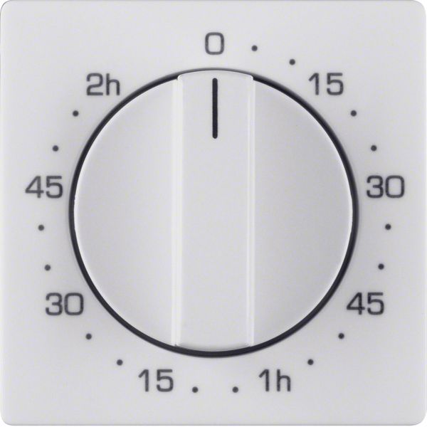 Centre plate for mechanical timer, Q.1/Q.3, p. white velvety image 1