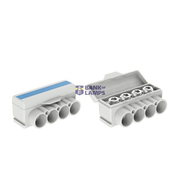 SLT50-4-3 blue Al 10-50/Cu 2.5-35 + 3x2,5mm2 1000V Distribution block image 1
