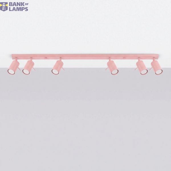 Ceiling lamp RING 6L pink image 2