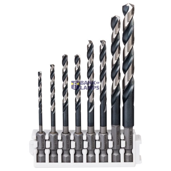 Impact Control HSS Drill bit pack, 8-pieces 8 pcs. image 1