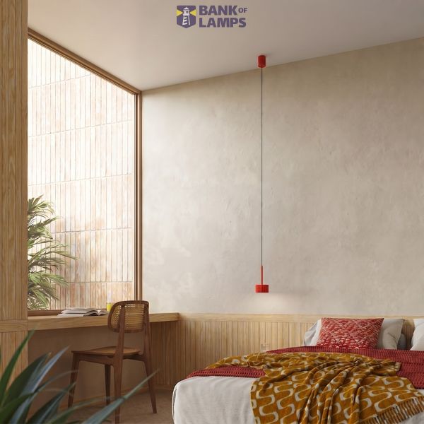 Pendant lamp AURA 1 red Gx53 image 7