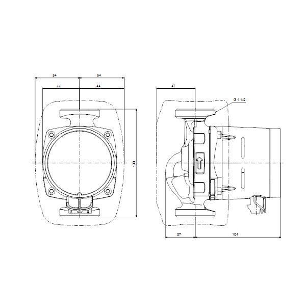 Drinking water circulator pump ALPHA2 25-60 N 130 1x230V 50Hz 6H image 4