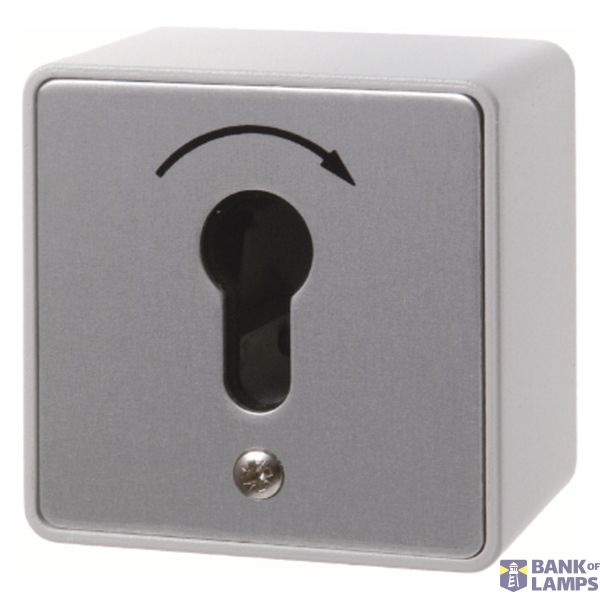 Push button for key cylinder, surface-mounted, cast IP44 image 1