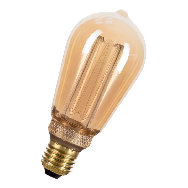LED Glow ST64 E27 4W 1800K Gold image 1