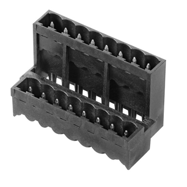 PCB plug-in connector, male header, closed side, THT/THR solder connection, 5.00 mm, Number of poles: 22, 180°, Solder pin length (l): 3.2 mm, tinned, black, Box image 1