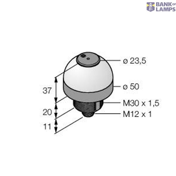 LED Signal Light Beacon with Audible Signal   K50LBRA1YPQ image 1