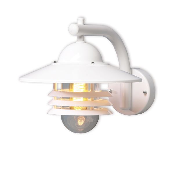 Outdoors wall luminaire AVG07 60W E27 WH image 1