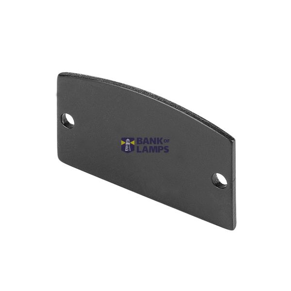 GLENOS end caps for linear profile 2713, matt black, 2 pcs. image 1