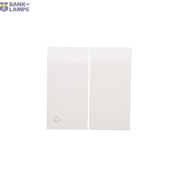 Rockers for double two-way switch SW6/2M, antibacterial white image 1
