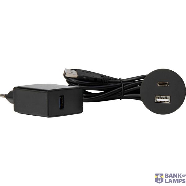 VersaPICK, rund, matt schwarz, USB-C, image 1