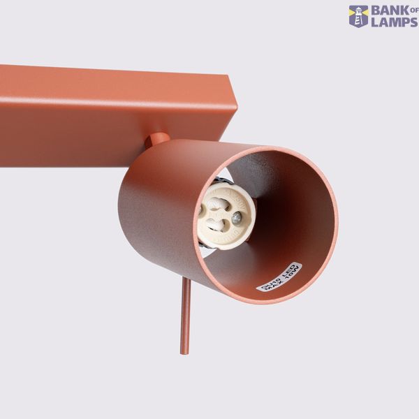 RING CEILING LAMP 6L RED OCHRE 6XGU10 image 3