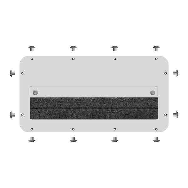 WSA Cable entry gland plate for type E, with foam rubber image 1