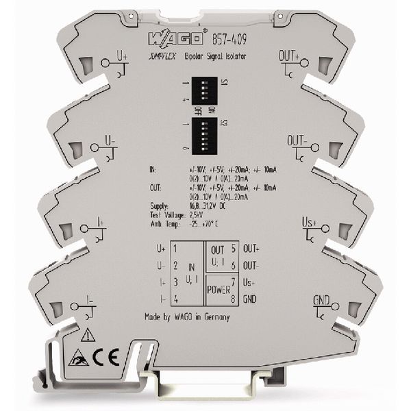 Isolation amplifier Bipolar current and voltage input signal Bipolar c image 2