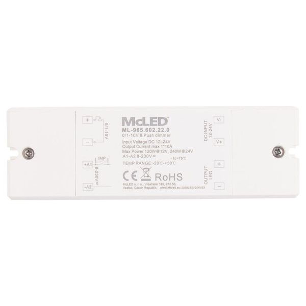 Dimmer controlled 0-10V/push dim, 1x 10 A image 1