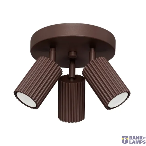 Ceiling lamp KARBON 3P brown image 1