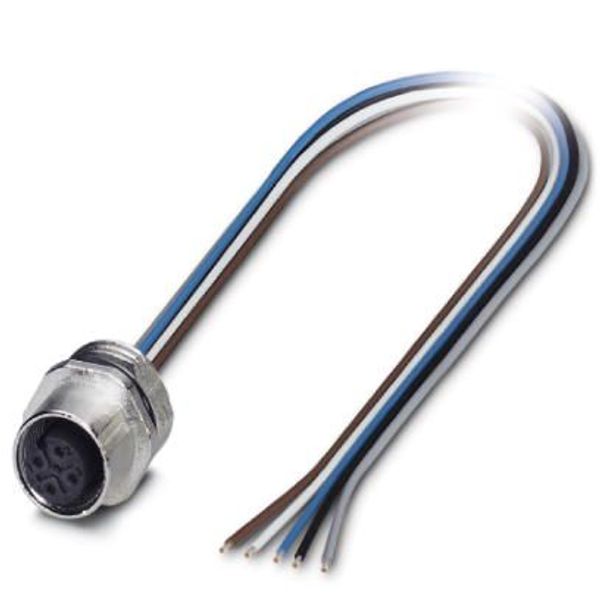 SACC-E-M12FS-5CON-M16/1,5 DN - Device connector front mounting image 1