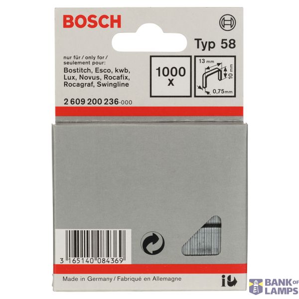 Fine wire staple, type 58 13 x 0.75 x 10 mm image 2