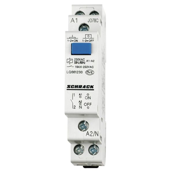 Central Controlled Impulse Relay, 1 NO, 230VAC image 1