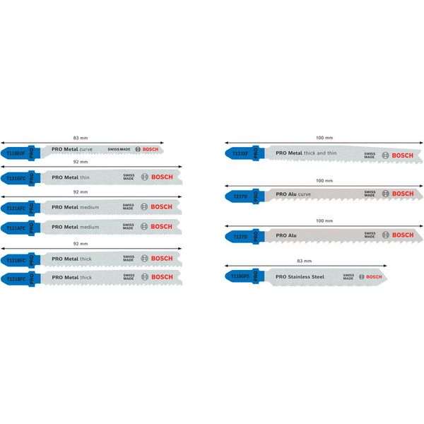 PRO Metal and Aluminium Jigsaw Blade Set 10 pcs. image 2