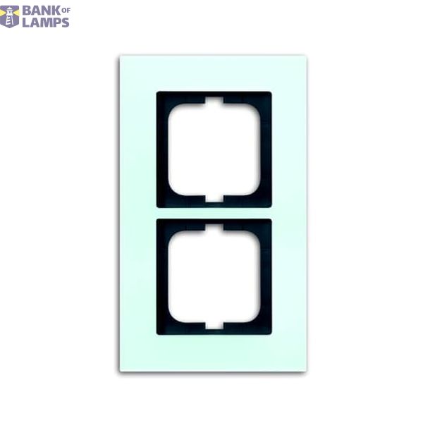 carat®, Frames, Cover frame 2gang, glass white image 1