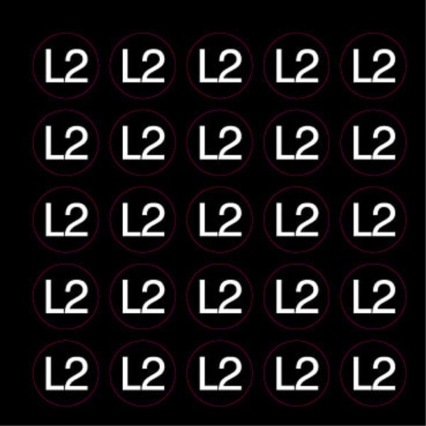 Adhesive label - Dimensions: 130 x 130 mm image 1