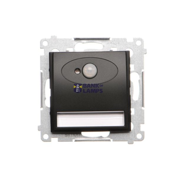 LED luminaire with motion sensor, 230V, black matt image 1