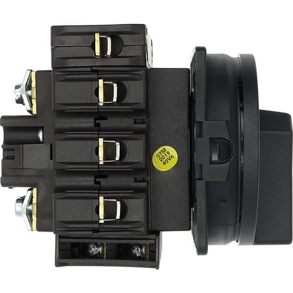 P3-100/EA/SVB-SW/N/HI11 Main switch, P3, 100 A, flush mounting, 3 pole + N, 1 N/O, 1 N/C, STOP function, With black rotary handle and locking ring, Lockable in the 0 (Off) po image 9