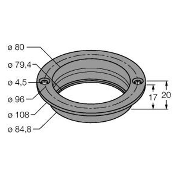 Accessories Mounting Flange   MF-R80 image 1
