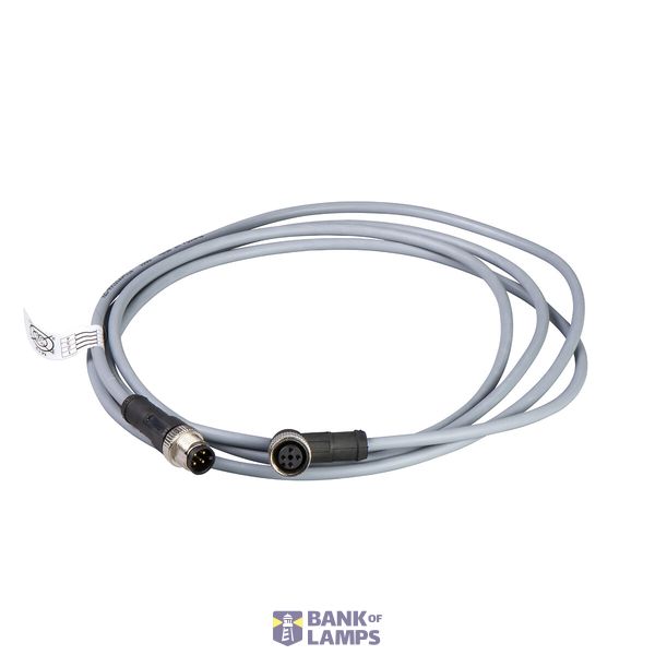 Cable Jumper straight M12 8-pin Male, straight M12 8-pin Female, PUR c image 2
