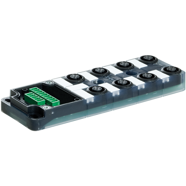 EXACT12, 8XM12, 4 POLE BASIC HOUSING, NPN-LED'S Without homerun-cable image 1