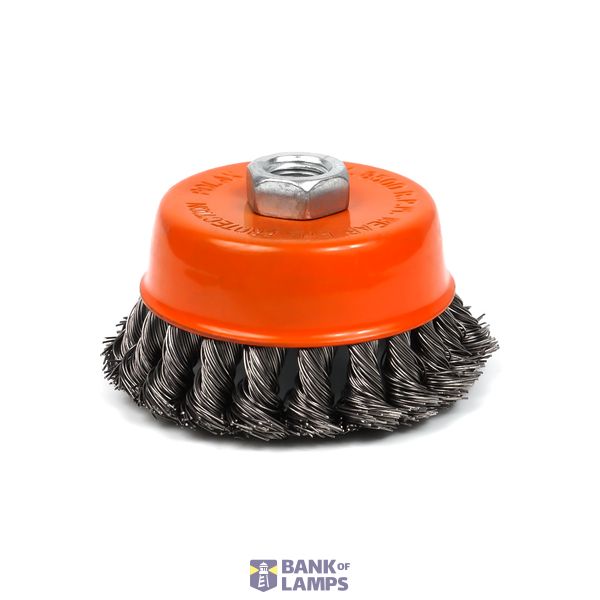 Cup brush M14 100mm for angle grinder M14 (twisted wire) image 1