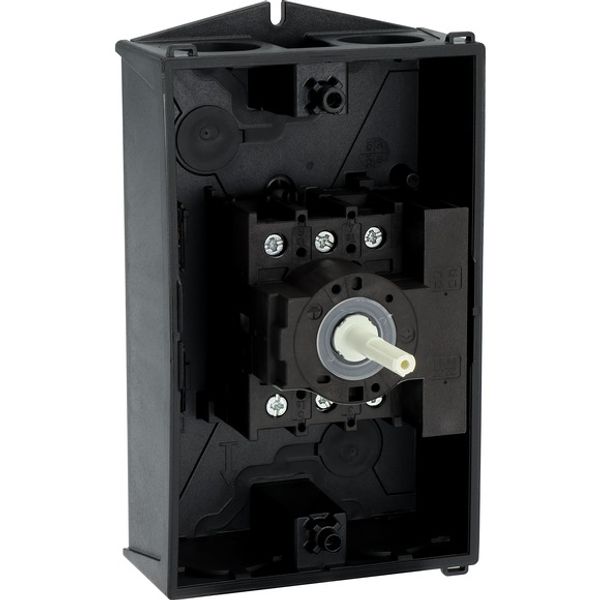 P1-32/I2/SVB-SW/HI11 Main switch, P1, 32 A, surface mounting, 3 pole, 1 N/O, 1 N/C, STOP function, With black rotary handle and locking ring, Lockable in the 0 (Off) posit image 12