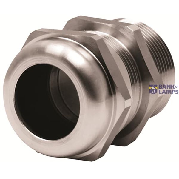 Cable Gland with slats EMC stainless steel PG36 Metallic Raw color image 1