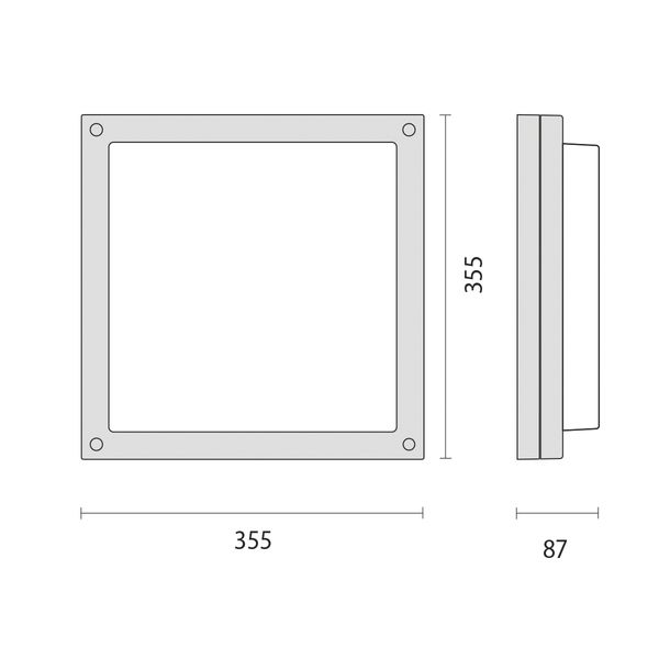 BLIZ SQUARE 40 LED 39W 830+ EMERGENCY GREY image 8