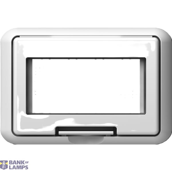 Box for open air mounting. IP55, 4M, transparent cover, white image 1