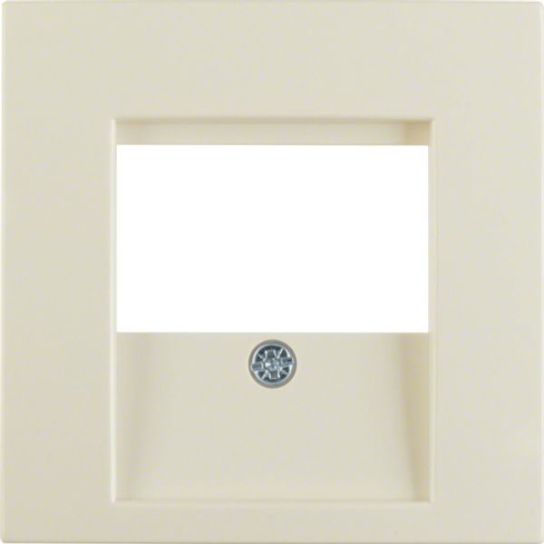 Data socket mask with label port, S.1/B.3/B.7 white, glossy image 1
