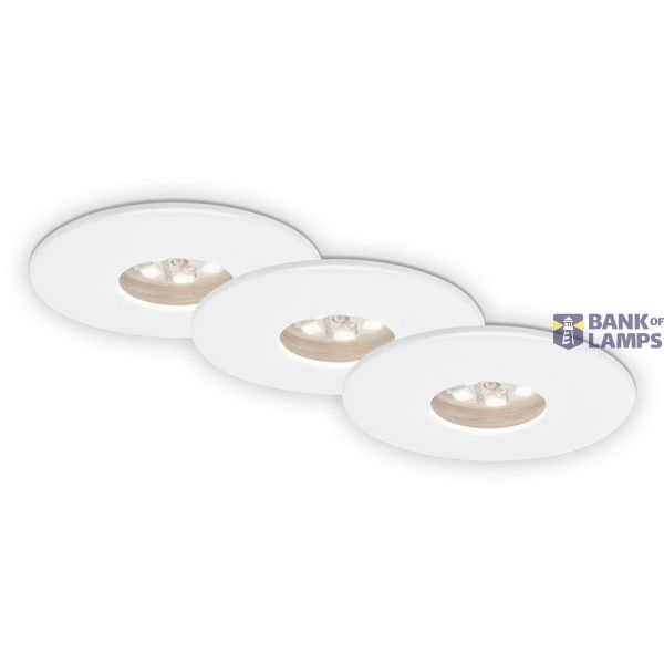 LED downlights, white, set of 3, 3xLED/1,8W image 1
