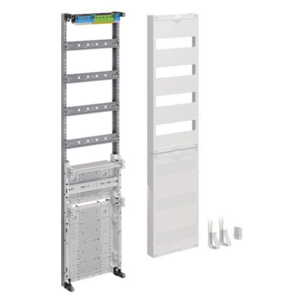 Distribution panel, univers Z, height 1050mm, 4-row, 1-field, with 450mm APZ below image 1