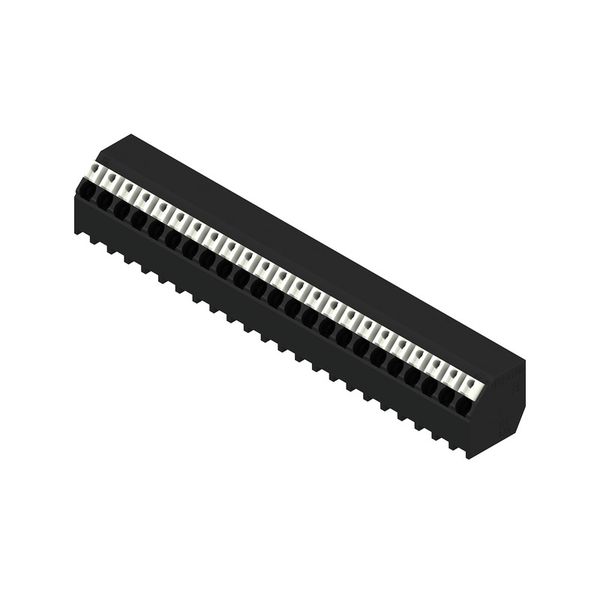 Printed circuit board terminals, 3.81 mm, Number of poles: 23, 135°, Solder pin length (l): 1.5 mm, black, PUSH IN with actuator, Clamping range, max. : 1.5 mm², Tube image 3