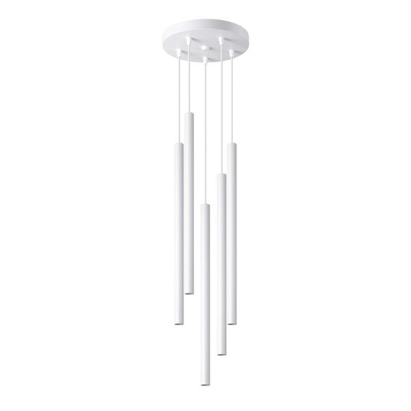 PASTELO 5P WHITE HANGING LAMP G9 5X8W IP20 image 1