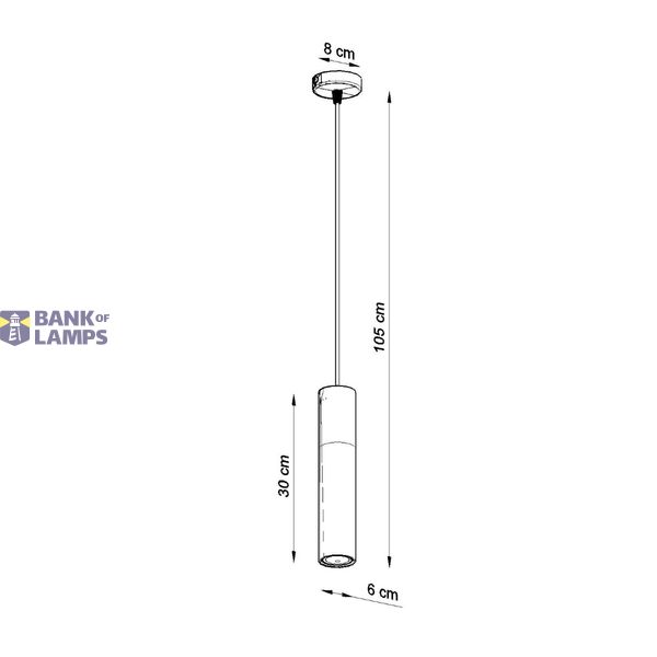 PABLO HANGING LAMP BLACK GU10 1X40W IP20 image 4