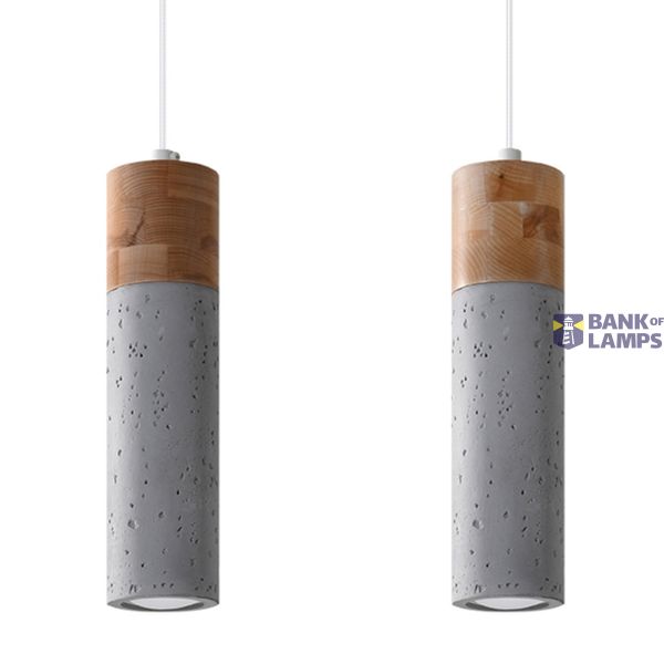 HANGING LAMP ZANE 2 GREY GU10 2X40W IP20 image 6