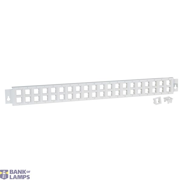 P222 PATCH PANEL HIGH DENSITY 40 PRT WHITE image 1