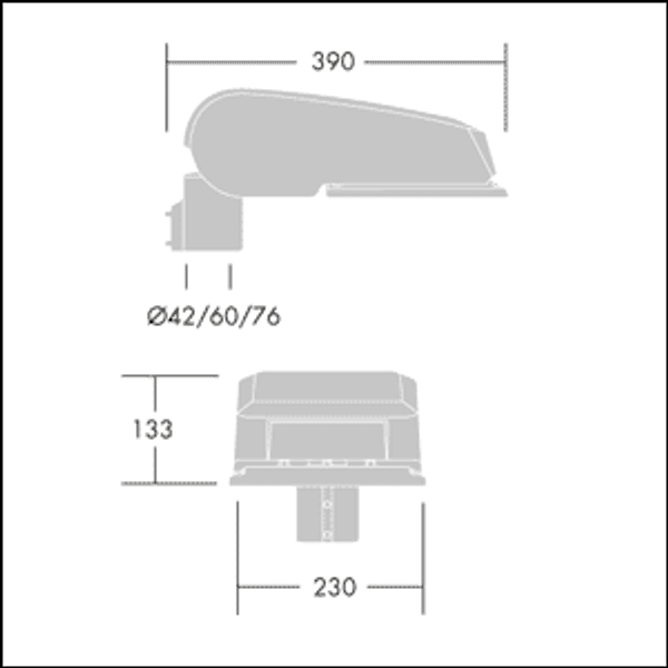 CQ 36L50 740 NR BS 3550 CL1 M60 ANT - LED road lighting luminaire image 3